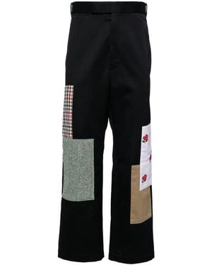 Thom Browne Patchwork Chino Pants - Black