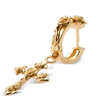Emanuele Bicocchi Rose Cross Earring - Metallic
