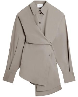 Axel Arigato Parker Cotton Shirt Dress - Gray