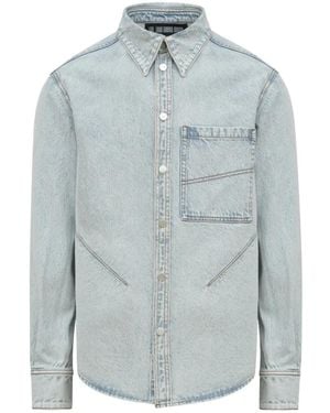 Louis-Gabriel Nouchi Ausgeblichenes Jeanshemd - Blau