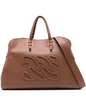 Casadei Park Avenue ハンドバッグ - ブラウン