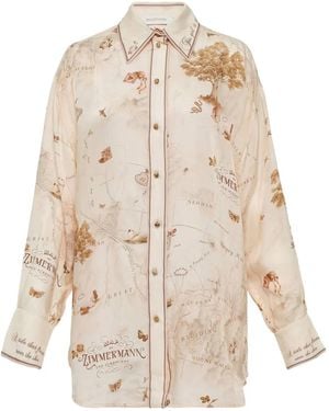 Zimmermann Camicia Con Stampa - Neutro