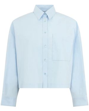 Peserico Cropped Shirt - Blue