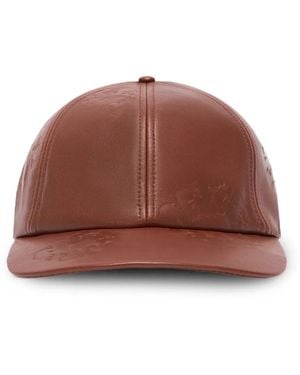 DENIM TEARS Leather baseball cap - Braun