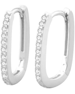 Hzmer Jewelry Essential Huggies Earrings - White