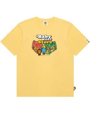 *BABY MILO® STORE BY *A BATHING APE® Graphic-Print T-Shirt - Yellow