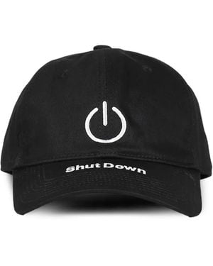 Vetements Logo-Embroidered Baseball Cap - Black