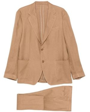 Lardini Notched-Lapel Single-Breasted Suit - Natural