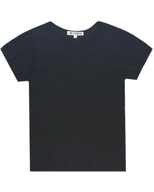 ÉTERNE Crewneck Short-Sleeve T-Shirt - Black