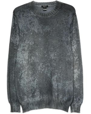 Avant Toi Ribbed-Knit Jumper - Grey