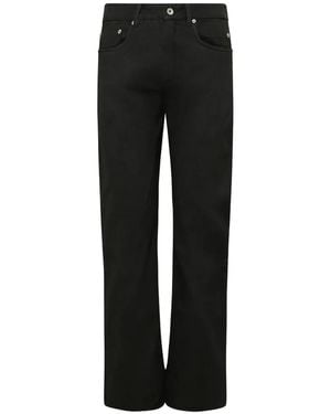 Rick Owens Fog Cut Waxed-Finish Jeans - Black