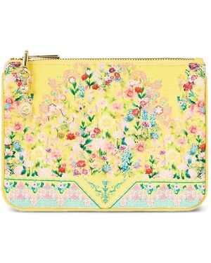 CAMILLA Floral Wallet - Yellow
