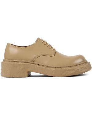 CAMPERLAB Vámonos Leather Derby Shoes - Brown