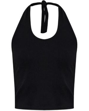 Matteau Haut Noué À Dos-Nu - Black