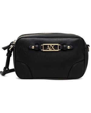 ARMANI EXCHANGE Sac À Bandoulière À Plaque Logo - Black