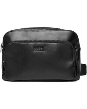 Guess Zip Shoulder Bag - Black