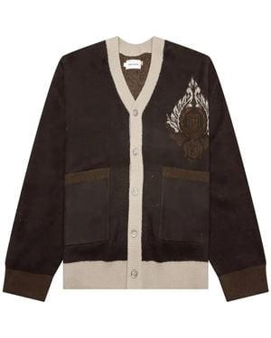 Honor The Gift Jacquard Wool Cardigan - Black