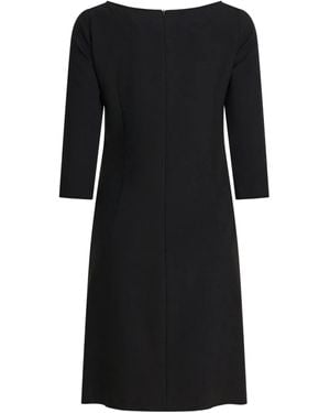 Semler Three-Quarter Sleeve Boat-Neck Dress - Black