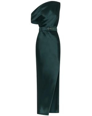 Nicholas Eartha One-Shoulder Maxi Dress - Green