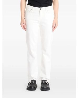 Guess G08 Logo-Patch Jeans - White