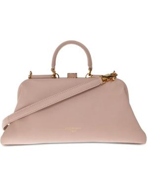 Dolce & Gabbana Medium Grandma Leather Tote Bag - Pink