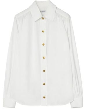 Burberry Cotton Poplin Blouse - White