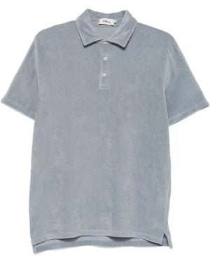 Altea Smith Terry-Cloth Polo Shirt - Grey