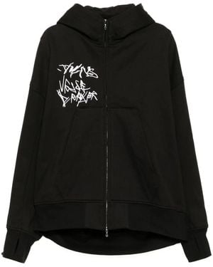 Julius Graphic-Print Hoodie - Black