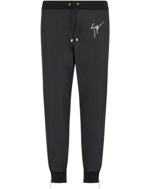 Giuseppe Zanotti Logo-Print Track Trousers - Black