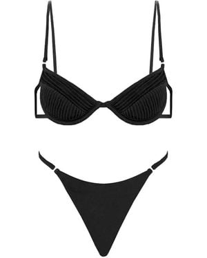 Selia Richwood Amy Cut-Out Bikini - Black