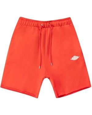 Nike Logo-Detail Shorts - Red