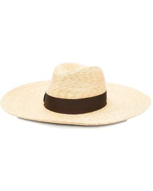Borsalino Wide-Brim Straw Hat - Natural