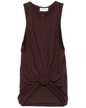 Magda Butrym American Neck Twist Top - Purple