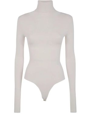 Entire studios Turtleneck Long-Sleeve Bodysuit - White