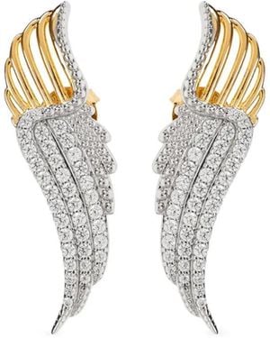 Zadig & Voltaire Wing-Motif Earrings - Metallic