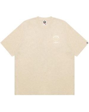 Aape By A Bathing Ape T-Shirt Con Logo Ricamato - Neutro