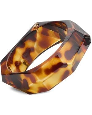 Jimmy Choo Pulsera Con Placa Del Logo - Marrón