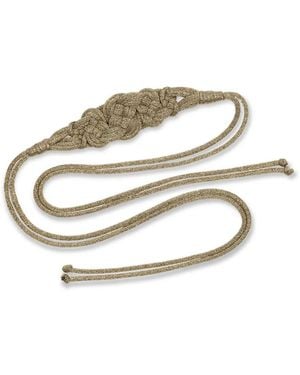 Eres Palm Self-Tie Belt - White