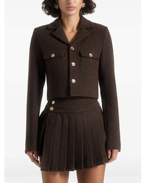 Manière De Voir Daphina Tailored Wool Jacket - Black