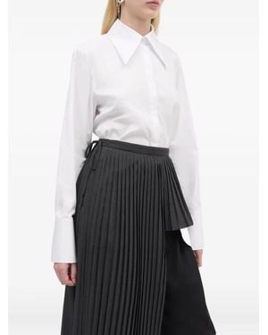 Mark Kenly Domino Tan Cotton Shirt - White