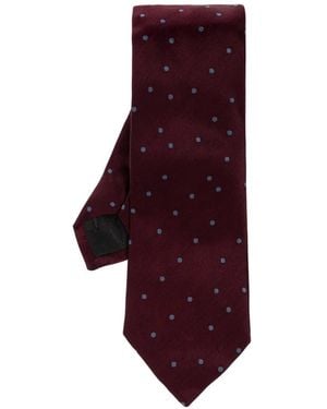 Vivienne Westwood Polka-Dot Silk Tie - Purple