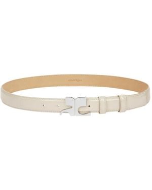 Courreges Logo-buckle belt - Multicolor
