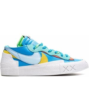 Nike X Kaws X Sacai Blazer Low Trainers - Blue