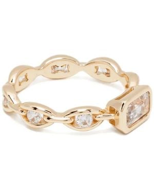 Apm Monaco Éclat Ring Mit Kette - Mettallic