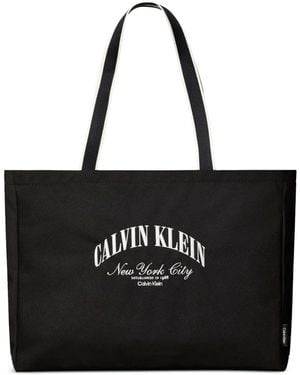 Calvin Klein Heritage Crest Tote Bag - Black