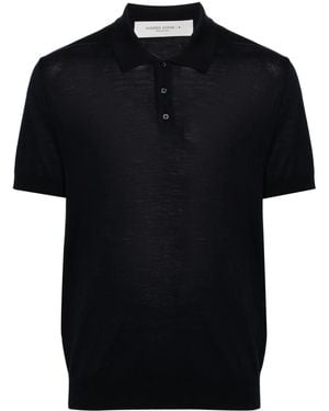 Golden Goose Merino Wool Polo Shirt - Black