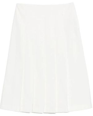 A.P.C. Minirock Mit Falten - Weiß