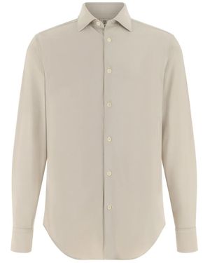 BOGGI Tokyo-Collar Slim Shirt - White