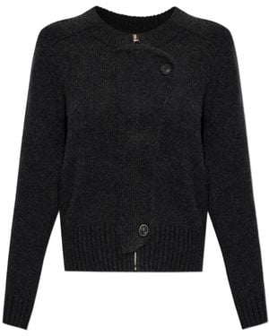 Isabel Marant Murielle Zip-Up Cardigan - Black