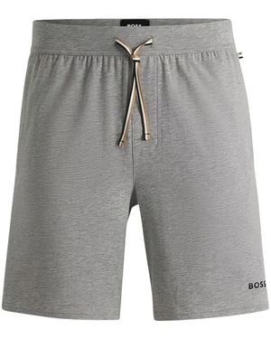 BOSS Unique Pajama Shorts - Gray